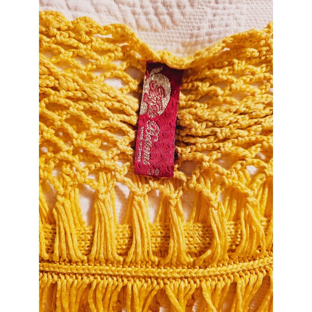 Apple Bottom Crochet top size Large yellow‎ cropped y2k - Picture 10 of 10